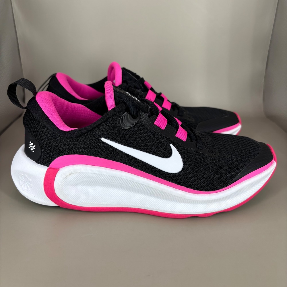 Nike Infinity Flow Kids Running Shoes Black Pink White FD6058-003 Size 2.5Y